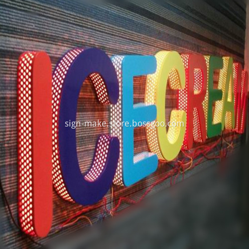 RGB Backlit LED Channel Letter Sign